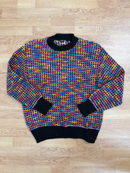 Pullover girocollo multicolor