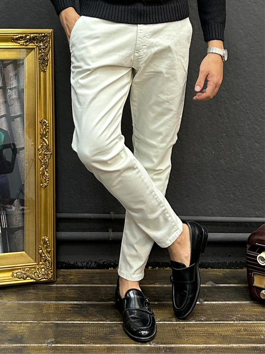 Pantalone tasca america vaniglia