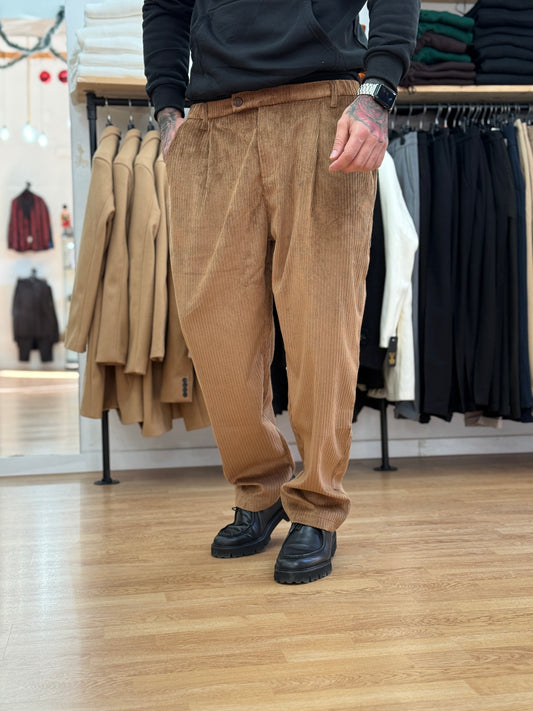 Pantalone Velluto palazzo camel